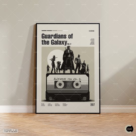 Guardians of the Galaxy, James Gunn, Retro Movie Poster