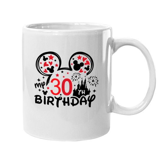 30th Birthday Mugs, Disney Squad, Minnie Mickey Birthday Squad Mugs