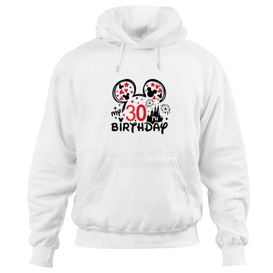 30th Birthday Hoodies, Disney Squad, Minnie Mickey Birthday Squad Hoodies