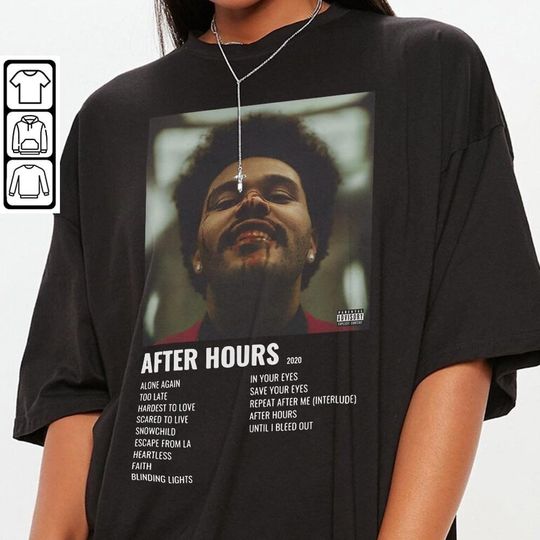 Discover Minimalist Album Music Shirt, Weeknds After hours Tour Album, Album Music Trend 2023