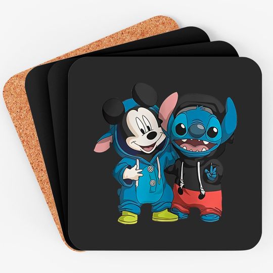Disney Mickey and Stitch Coasters, Stitch Coasters, Lilo Stitch Coasters
