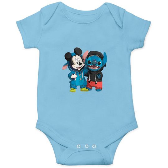 Disney Mickey and Stitch Onesies, Stitch Onesies, Lilo Stitch Onesies