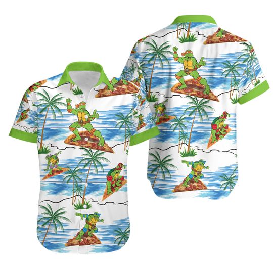 Teenage Mutant Ninja Turtles Surfing Hawaiian Shirt