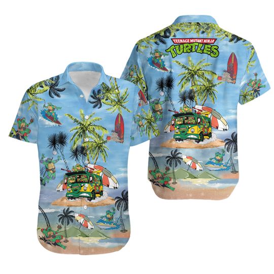 Turtles Teenage Mutant Ninja Hawaiian Shirt