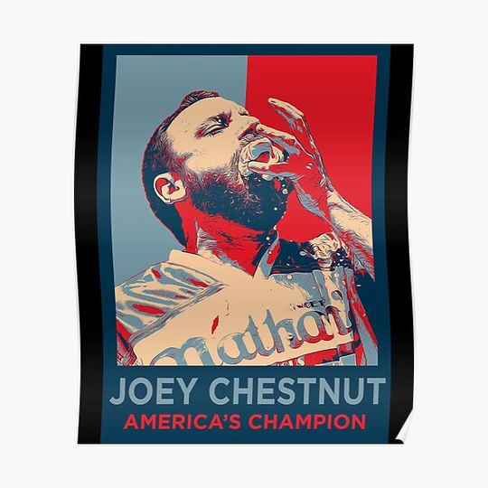joey chestnut champion Classic T-Shirt Premium Matte Vertical Poster