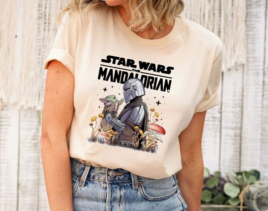 Mandalorian And Baby Yoda T-shirt, Mandalorian Shirt, Grogu Shirt, Star Wars Shirt, Disney Star Wars Shirt