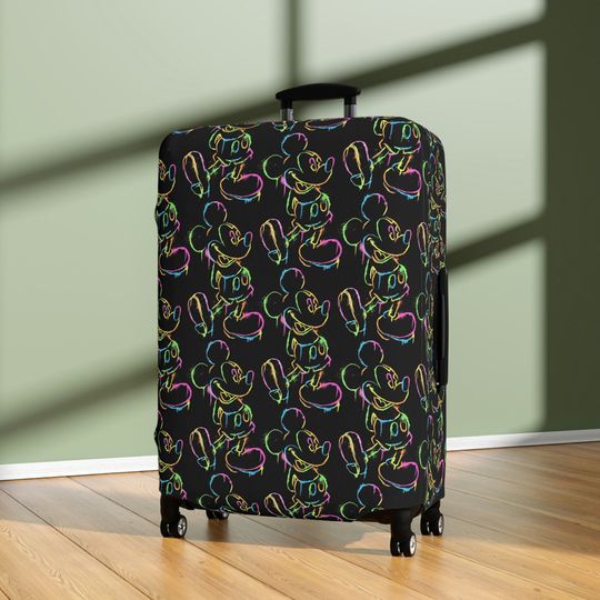 Disney Green Mickey Mouse Luggage Cover