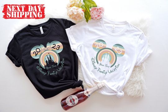 Custom Disney Family Vacation 2023 Shirts, Personalized Minnie Mickey T-shirt, Disneyland Shirt