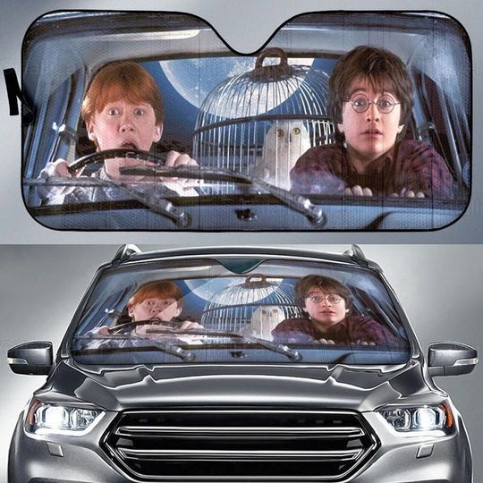 Harry Car Sunshade, Harry Potter Windshield Sunshade, Harry Potter Car Decoration