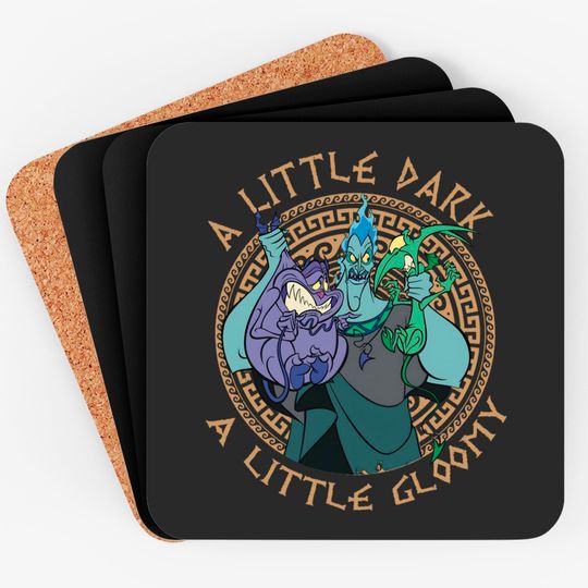 Retro 90s Disney Hercules Villains Hades Coasters, Vintage Disney Diva The Muses Honey You Mean Hunkules