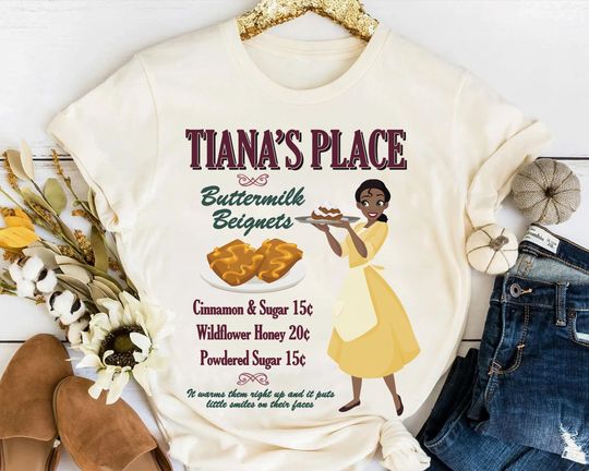 Disney The Princess And The Frog Tiana's Place Advertisement Shirt, Magic Kingdom T-shirt