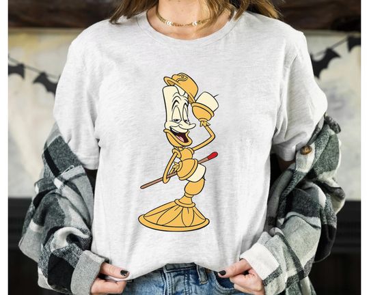 Retro Disney Beauty And The Beast Cute Lumiere Shirt, Magic Kingdom Holiday Trip T-shirt