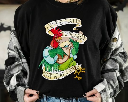 Disney Robin Hood Funny Alan A Dale Rooster OO De Lally Shirt, Magic Kingdom WDW T-shirt
