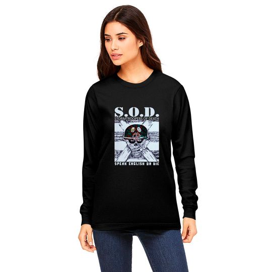 SOD S.O.D. Stormtroopers Of Death Sod Long Sleeves Metal Long Sleeves Men new BLACK Long Sleeves S-5XL