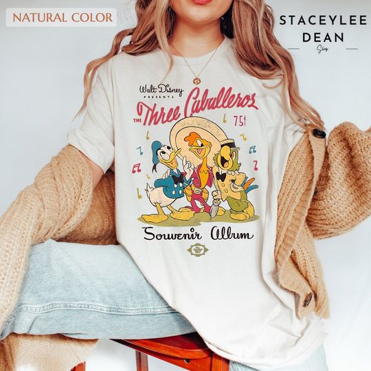 Vintage Disney Margarita Shirt, Retro Three Caballeros T Shirt
