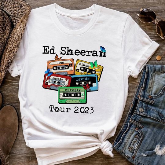 Sheeran Vintage Cassette Shirt, Ed Shee Tour Shirt, Ed Shee Concert