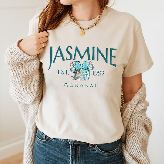 Princess Jasmine Shirt, Disney Princess Shirt, Princess Watercolor Shirt