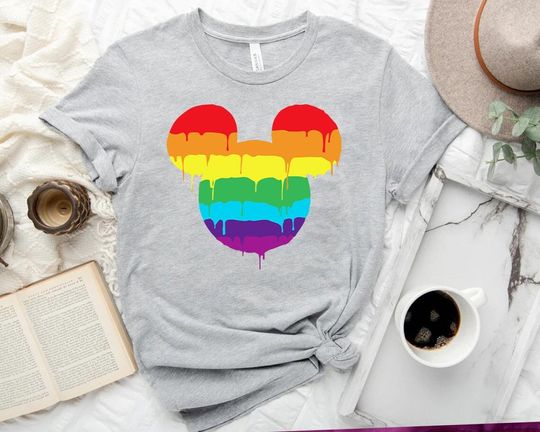 Rainbow Mickey Disney Shirt,Gay Pride Love Shirt,LGBTQ Shirt,LGBT Gay Shirt