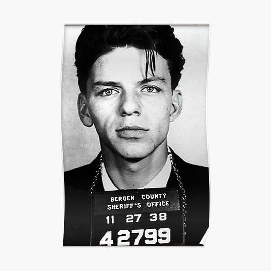Frank Sinatra Mugshot Premium Matte Vertical Poster