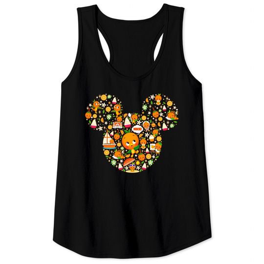 Funny Orange Bird Tank Tops, Hello Sunshine Tank Tops, Summer Trip Tank Tops, Orange Bird Flower Garden Tank Tops, Disney Trip Tank Tops