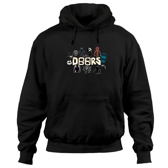 Christmas gift Roblox Doors Videogame Monsters Hoodies