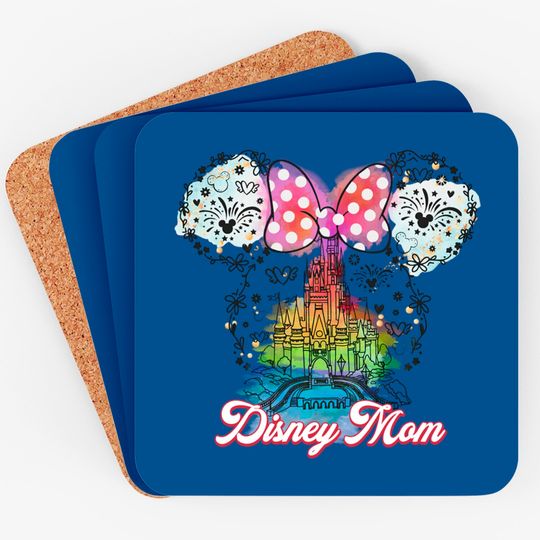 Disney Mom Castle Coasters, Disney Mothers Day Coasters, Magic Kingdom Mouse Ears