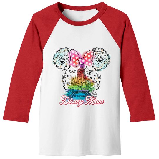 Disney Mom Castle Baseball Tees, Disney Mothers Day Baseball Tees, Magic Kingdom Mouse Ears
