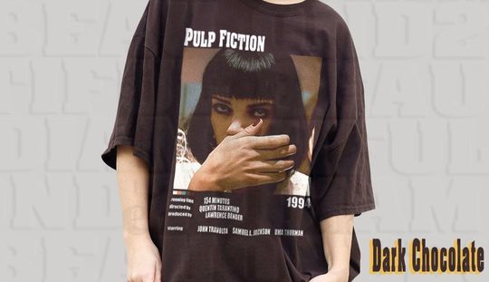 Pulp Fiction Tshirt Movie Poster Tees