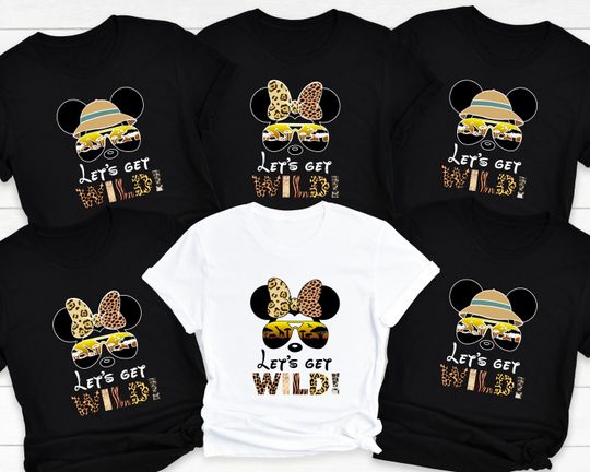 Disney Animal Kingdom Safari Family Shirt, Let's Get Wild Animal Kingdom Shirt, Animal Kingdom  T-shirt