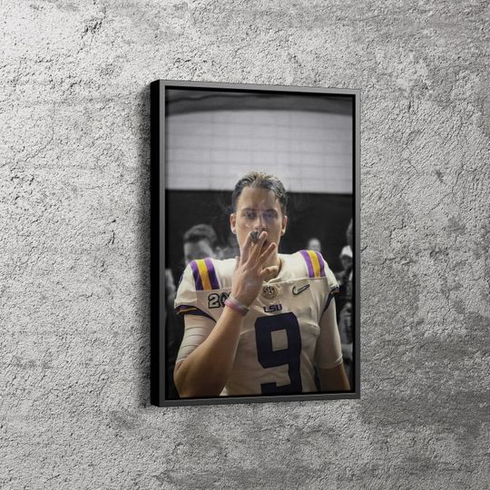 Joe Burrow Cigar Poster