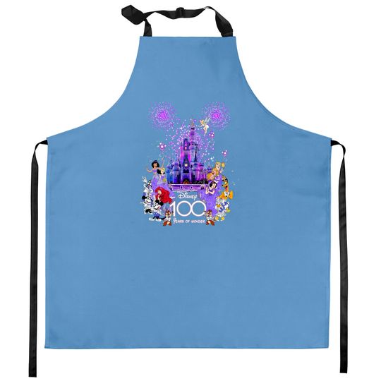 100th Anniversary Kitchen Aprons/Disney 100 Years of Wonder Kitchen Aprons, Disney 100 Kitchen Aprons, Disney Mickey Ear Kitchen Aprons