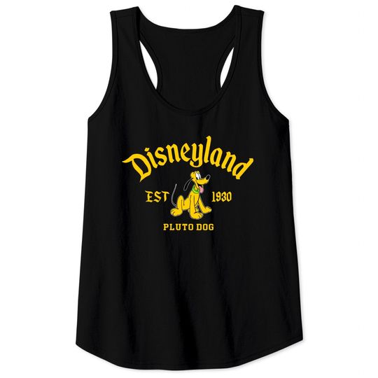 Pluto Disneyland Tank Tops, Mickey And Friends Tank Tops, Disney Pluto Tank Tops