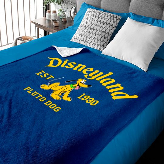 Pluto Disneyland Baby Blankets, Mickey And Friends Baby Blankets, Disney Pluto Baby Blankets