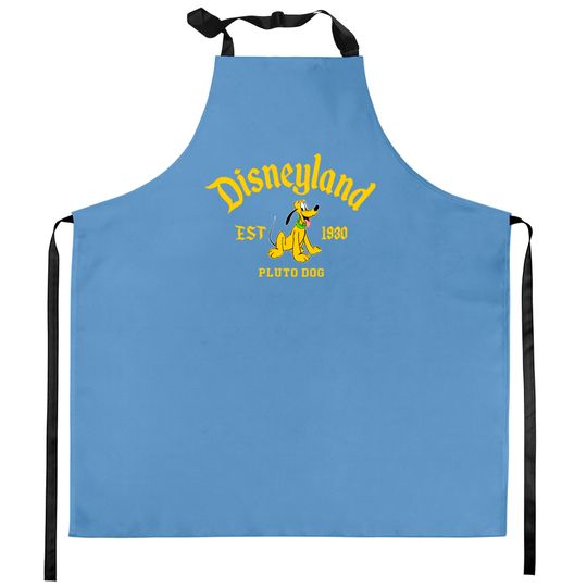 Pluto Disneyland Kitchen Aprons, Mickey And Friends Kitchen Aprons, Disney Pluto Kitchen Aprons
