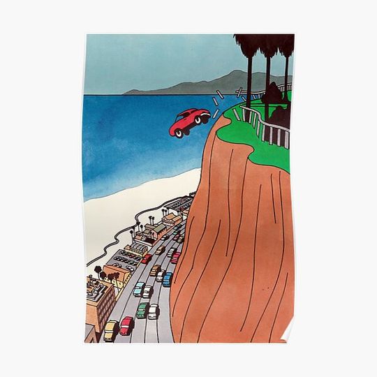 Discover The Car Fall Ken Price Premium Matte Vertical Poster