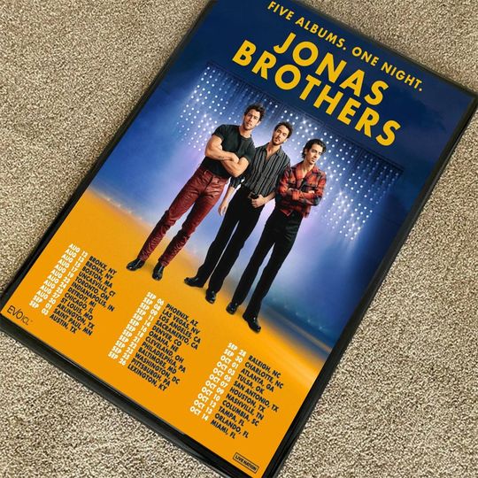 Jonas Brothers 2023 Tour Poster