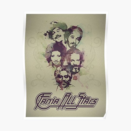 Fania All Stars Premium HQ Poster Premium Matte Vertical Poster