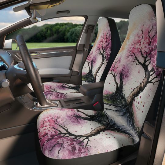 Cherry Blossom Tree Car Seat Covers, Seat Cover For Women