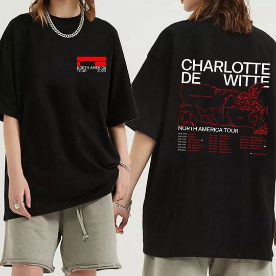 Discover Charlotte de Witte North American Tour 2023 Shirt, Charlotte de Witte Fan Shirt, Charlotte de Witte 2023 Tour Shirt