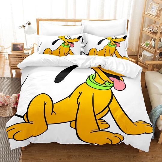 Disney Pluto Bedding Set for Boys Home Decor