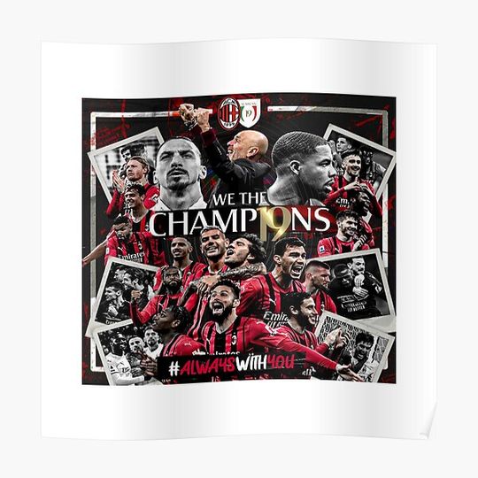 Discover AC MILAN CHAMP19NS Premium Matte Vertical Poster