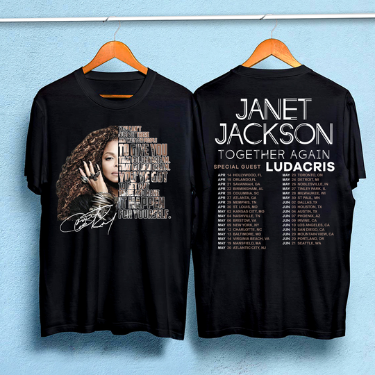 Janet Jackson Together Again Tour 2023 Shirt