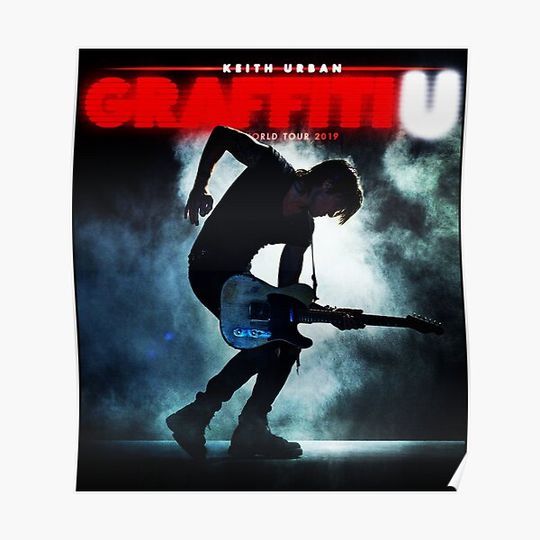 Graffiti U World Tour KEITH URBAN FENOMENAL INTERNATIONAL MUSIC Premium Matte Vertical Poster