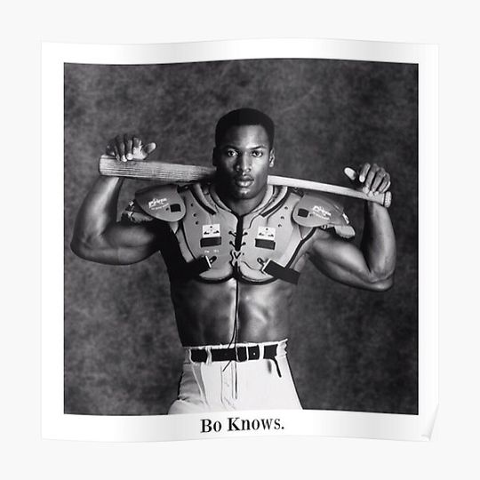 Bo Jackson Tee Premium Matte Vertical Poster