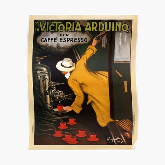 Vintage Poster - Italy - Coffee - Victoria Arduino, 1922 Premium Matte Vertical Poster