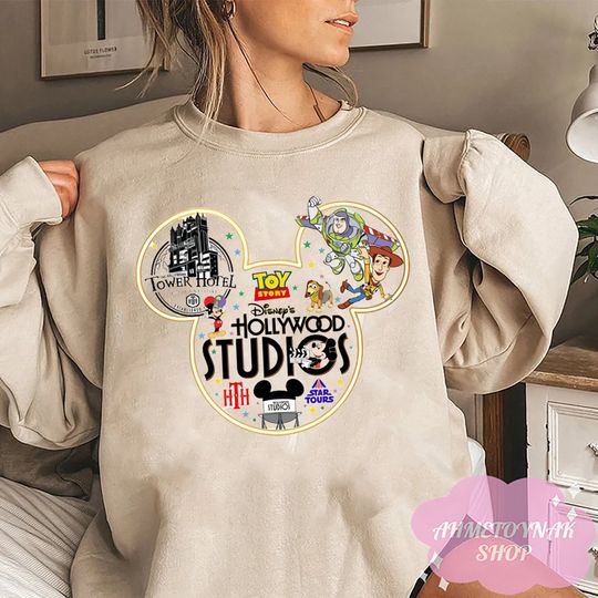 Disney Hollywood Studios, Hollywood Studios Sweatshirt, Mickey Mouse Sweatshirt