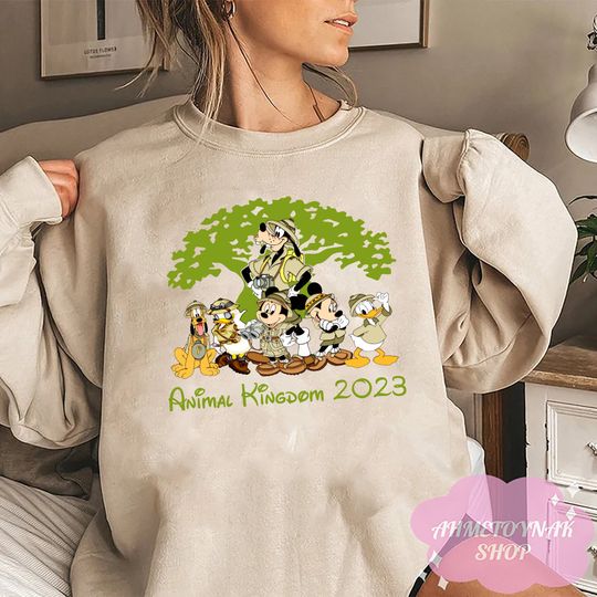 Animal Kingdom Sweatshirt, Disney Safari Sweatshirt, Mickey And Friends Safari Sweatshirt