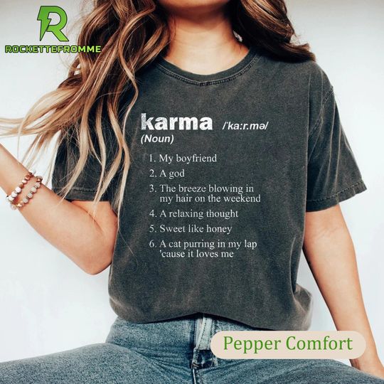 Discover Karma Dictionary Shirt, Midnights Taylor taylor version Shirt