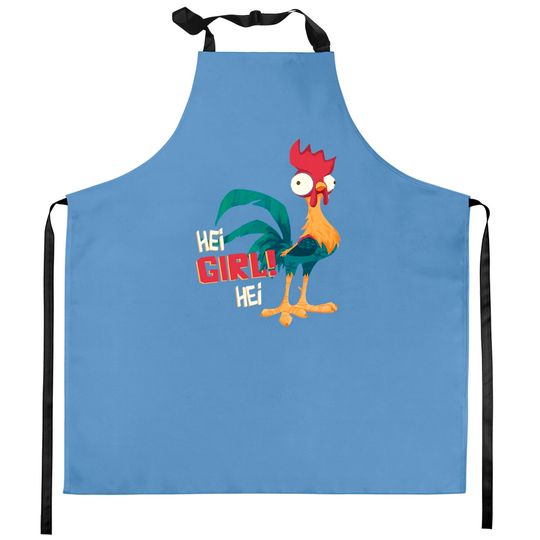 Disney Moana Hei Hei Chicken Hei Girl Hei Comfort Colors Kitchen Aprons Unisex