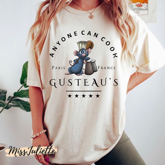 Ratatouille Shirt, Disney Remy Shirt, Disney Pixar Ratatouille T-Shirt, Anyone Can Cook shirt, Remy Paris Checkerboard Shirt